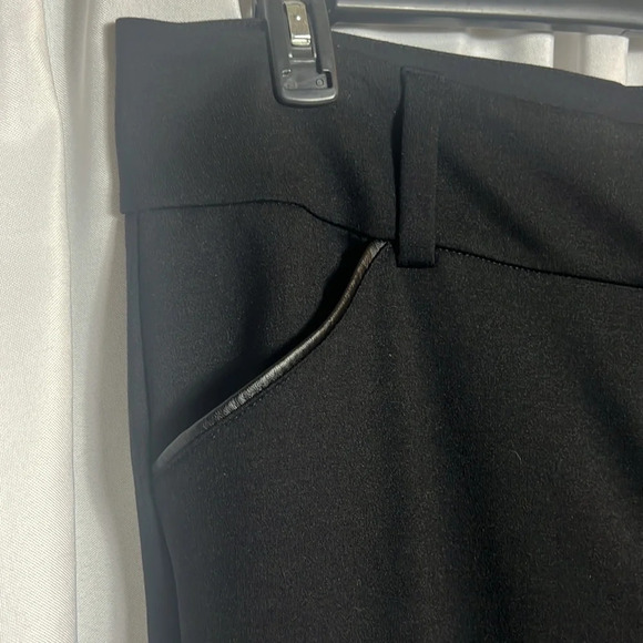 Alfani Pants with Faux Leather Trim Fit and Flare Size 18W - Picture 4 of 9